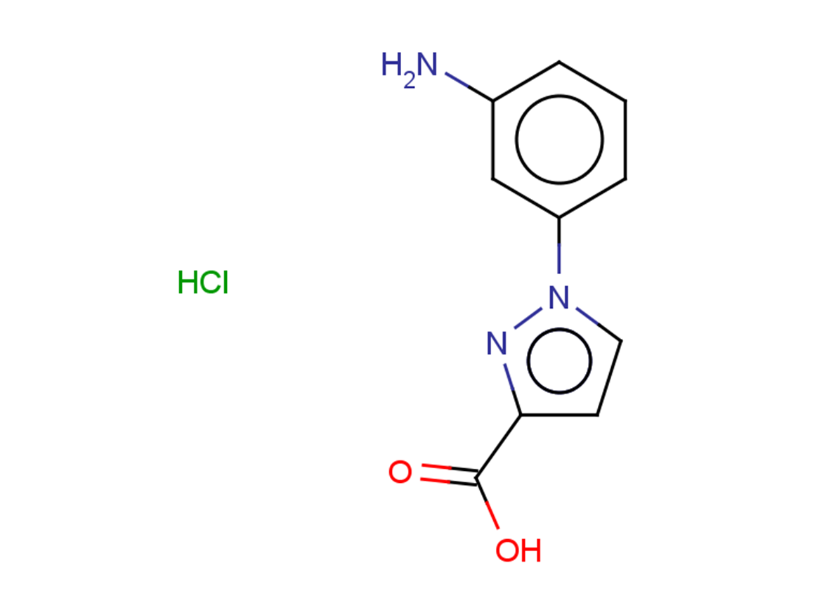 1-(3-aminophenyl)-1H-pyrazole-3-carboxylic acid hydrochloride