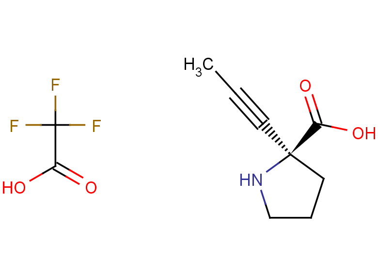 (2S)-2-(prop-1-yn-1-yl)pyrrolidine-2-carboxylic acid; 2,2,2-trifluoroacetic acid