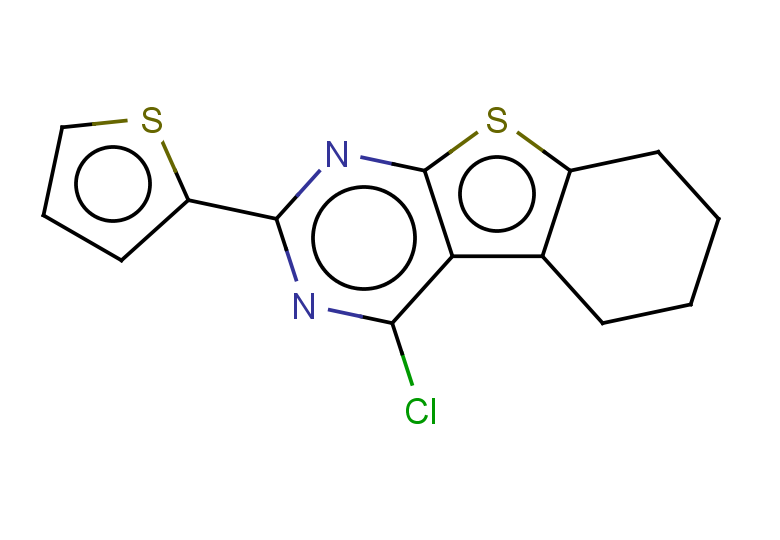 3-chloro-5-(thiophen-2-yl)-8-thia-4,6-diazatricyclo[7.4.0.0,2,7]trideca-1(9),2,4,6-tetraene