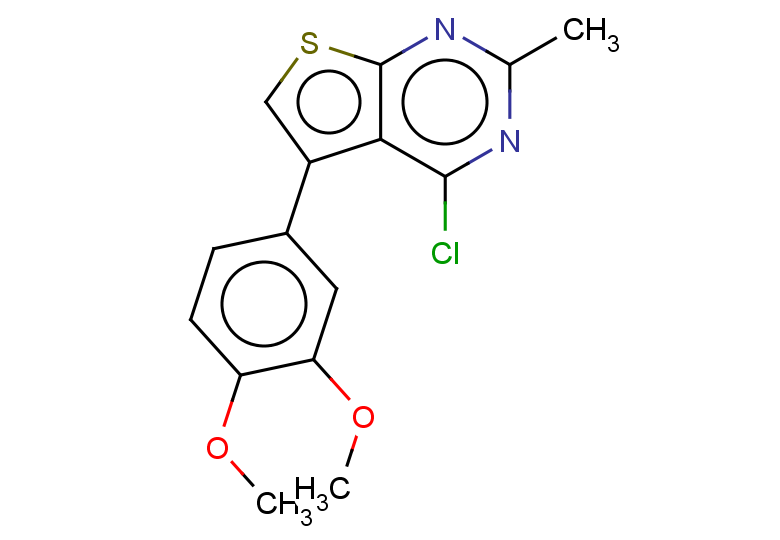 4-chloro-5-(3,4-dimethoxyphenyl)-2-methylthieno[2,3-d]pyrimidine
