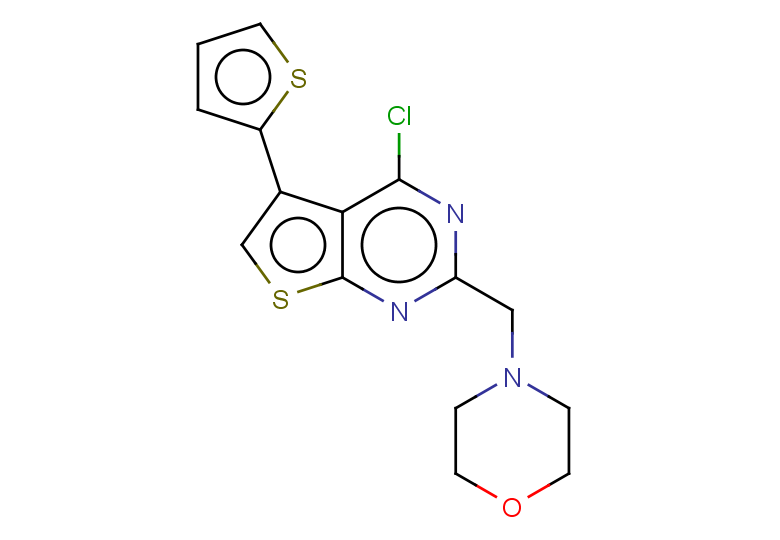 4-{[4-chloro-5-(thiophen-2-yl)thieno[2,3-d]pyrimidin-2-yl]methyl}morpholine