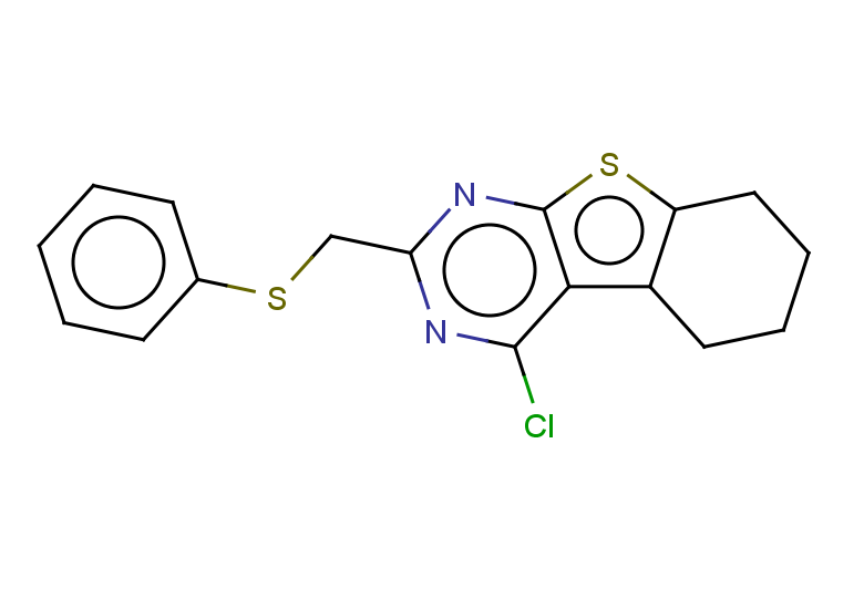 3-chloro-5-[(phenylsulfanyl)methyl]-8-thia-4,6-diazatricyclo[7.4.0.0,2,7]trideca-1(9),2,4,6-tetraene