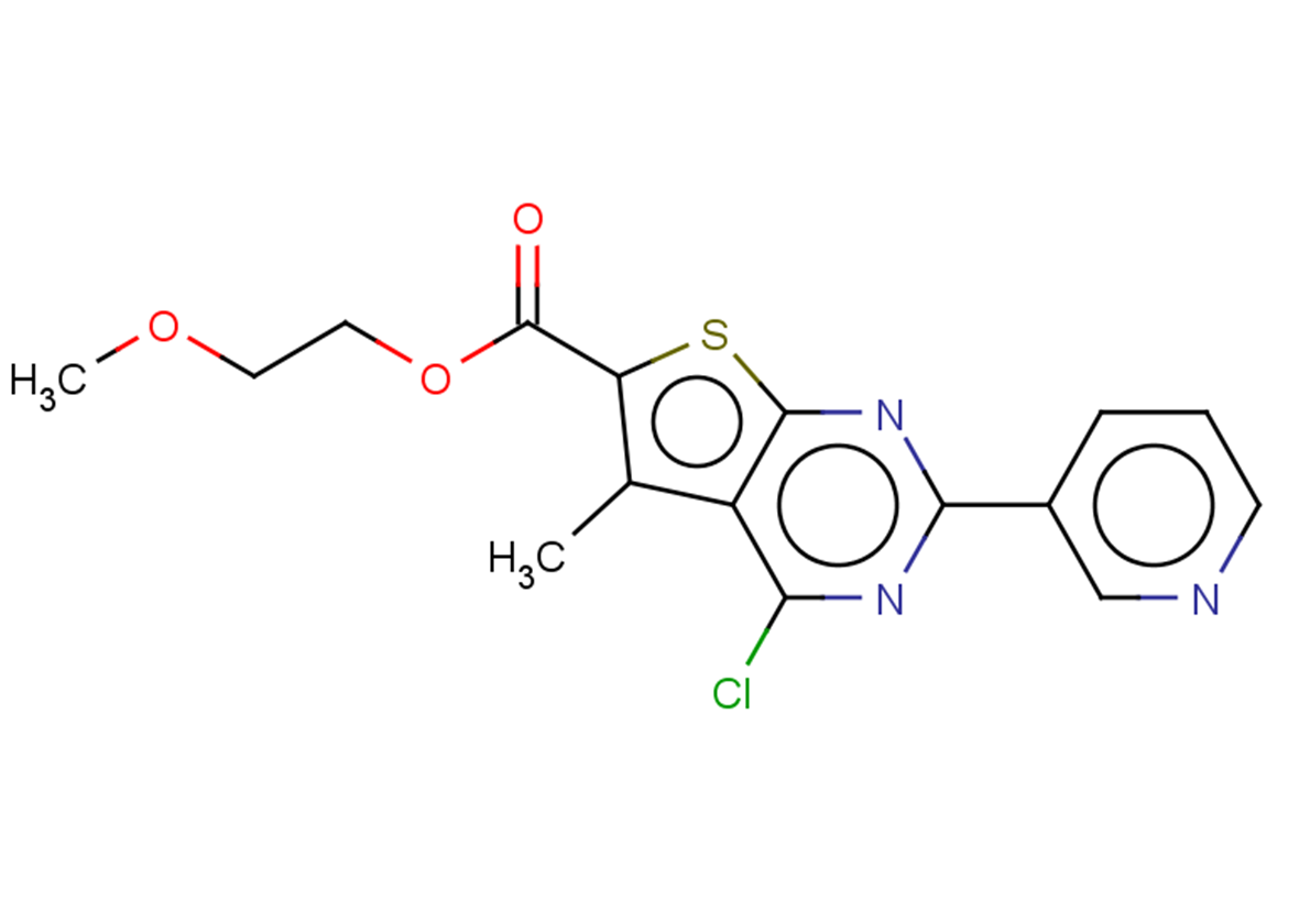 2-methoxyethyl 4-chloro-5-methyl-2-(pyridin-3-yl)thieno[2,3-d]pyrimidine-6-carboxylate