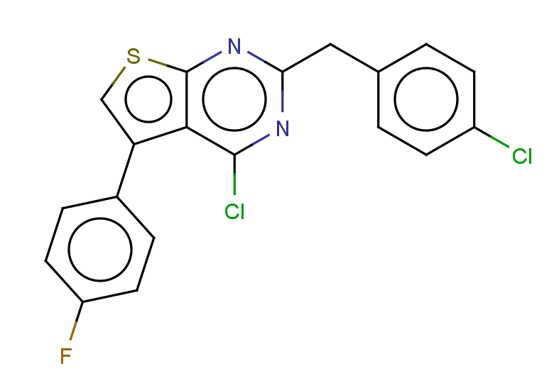 4-chloro-2-[(4-chlorophenyl)methyl]-5-(4-fluorophenyl)thieno[2,3-d]pyrimidine