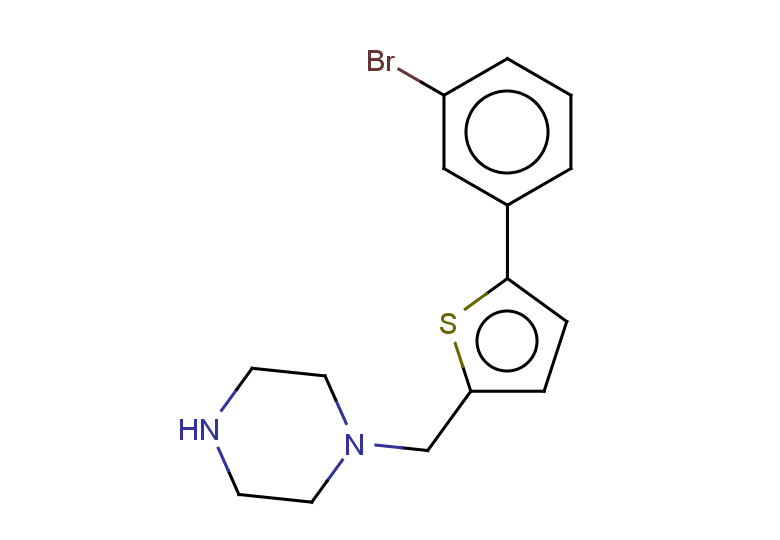 1-{[5-(3-bromophenyl)thiophen-2-yl]methyl}piperazine