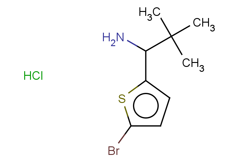 1-(5-bromothiophen-2-yl)-2,2-dimethylpropan-1-amine hydrochloride