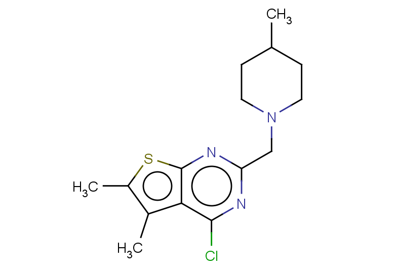 1-({4-chloro-5,6-dimethylthieno[2,3-d]pyrimidin-2-yl}methyl)-4-methylpiperidine