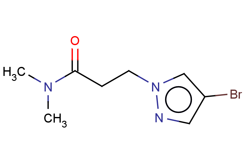 3-(4-bromo-1H-pyrazol-1-yl)-N,N-dimethylpropanamide