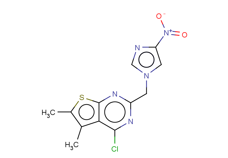1-({4-chloro-5,6-dimethylthieno[2,3-d]pyrimidin-2-yl}methyl)-4-nitro-1H-imidazole