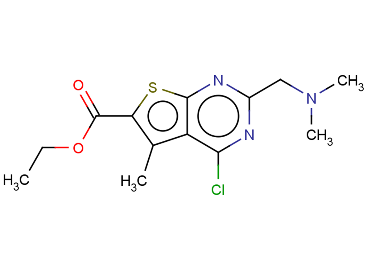 ethyl 4-chloro-2-[(dimethylamino)methyl]-5-methylthieno[2,3-d]pyrimidine-6-carboxylate