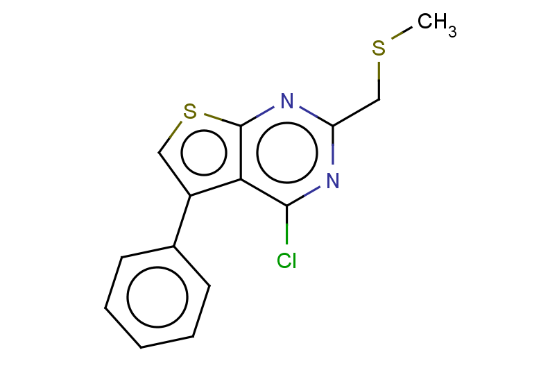 4-chloro-2-[(methylsulfanyl)methyl]-5-phenylthieno[2,3-d]pyrimidine