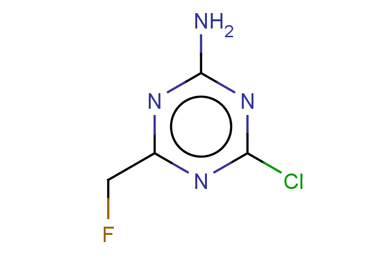4-chloro-6-(fluoromethyl)-1,3,5-triazin-2-amine