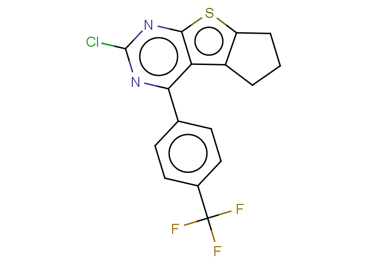 10-chloro-12-[4-(trifluoromethyl)phenyl]-7-thia-9,11-diazatricyclo[6.4.0.0,2,6]dodeca-1(12),2(6),8,10-tetraene