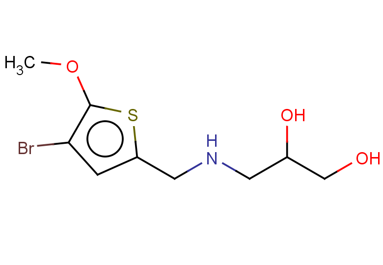 3-{[(4-bromo-5-methoxythiophen-2-yl)methyl]amino}propane-1,2-diol