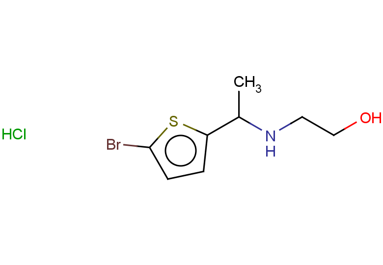 2-{[1-(5-bromothiophen-2-yl)ethyl]amino}ethan-1-ol hydrochloride