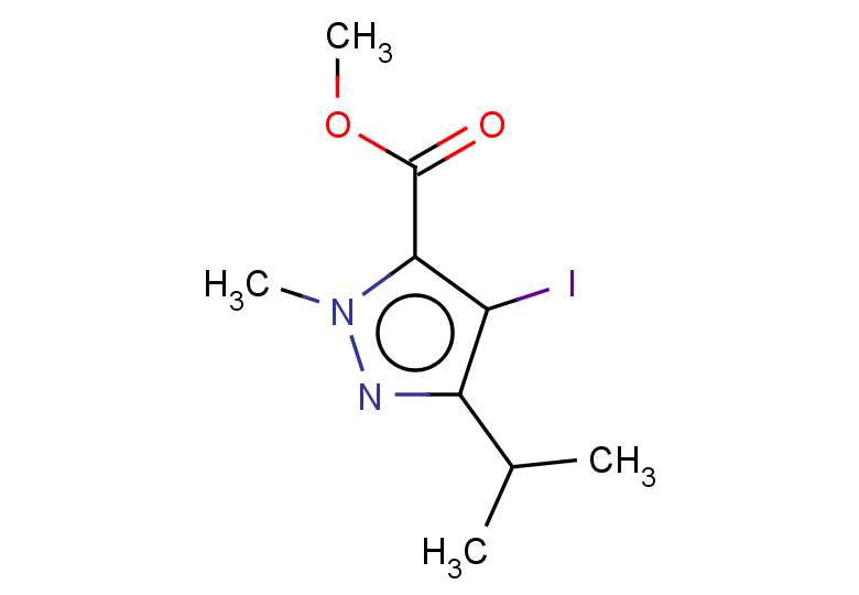 4-IODO-5-ISOPROPYL-2-METHYL-2H-PYRAZOLE-3-CARBOXYLIC ACID METHYL ESTER