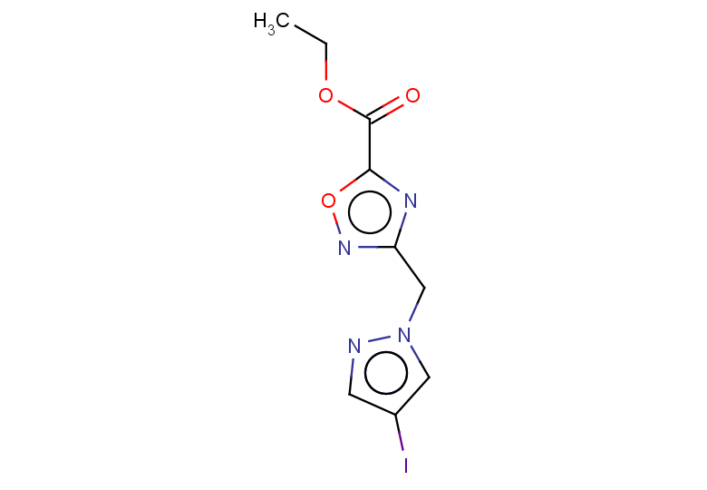ETHYL 3-[(4-IODO-1H-PYRAZOL-1-YL)METHYL]-1,2,4-OXADIAZOLE-5-CARBOXYLATE