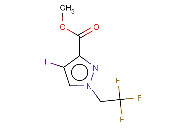 methyl 4-iodo-1-(2,2,2-trifluoroethyl)-1H-pyrazole-3-carboxylate