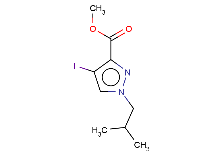 4-IODO-1-ISOBUTYL-1H-PYRAZOLE-3-CARBOXYLIC ACID METHYL ESTER