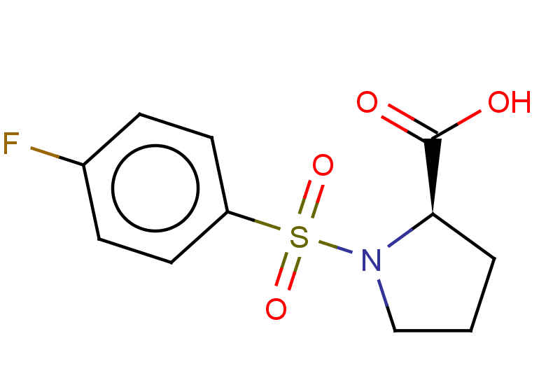(2R)-1-[(4-fluorobenzene)sulfonyl]pyrrolidine-2-carboxylic acid