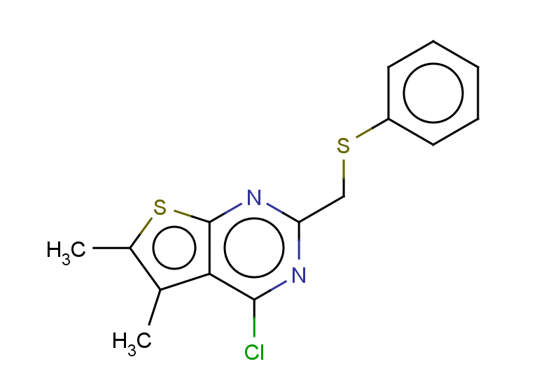 4-chloro-5,6-dimethyl-2-[(phenylsulfanyl)methyl]thieno[2,3-d]pyrimidine