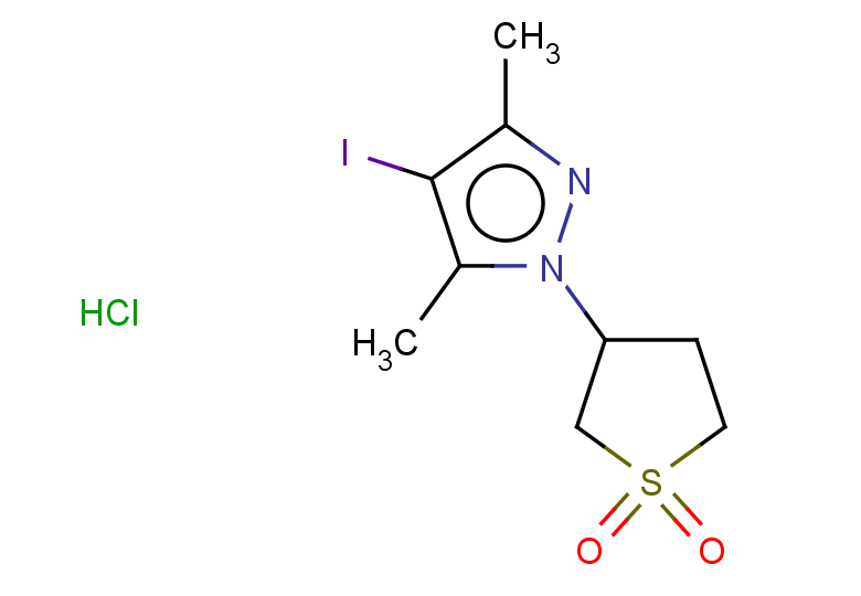 3-(4-iodo-3,5-dimethyl-1H-pyrazol-1-yl)-1lambda6-thiolane-1,1-dione hydrochloride