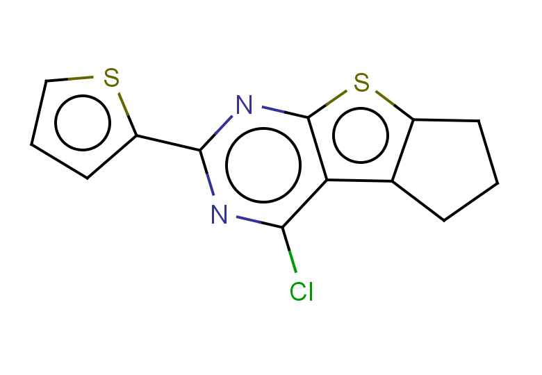 12-chloro-10-(thiophen-2-yl)-7-thia-9,11-diazatricyclo[6.4.0.0,2,6]dodeca-1(12),2(6),8,10-tetraene