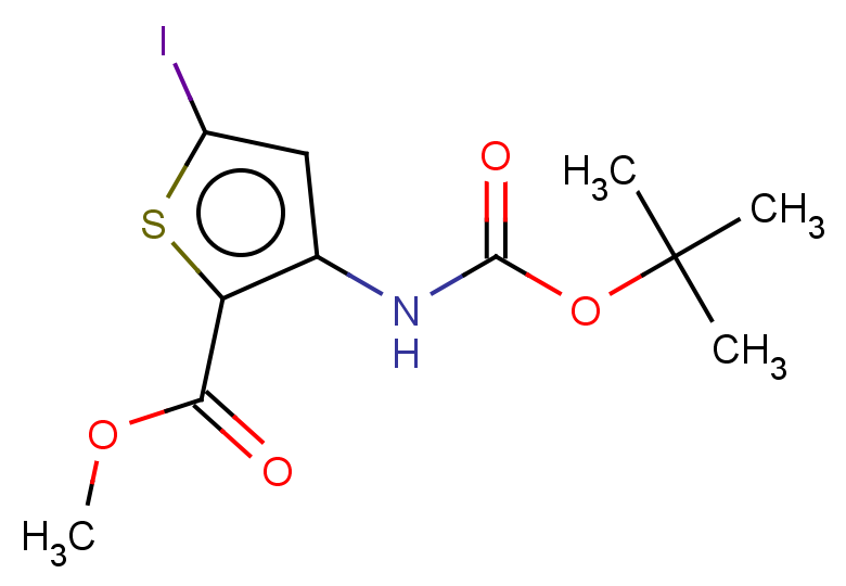 methyl 3-{[(tert-butoxy)carbonyl]amino}-5-iodothiophene-2-carboxylate