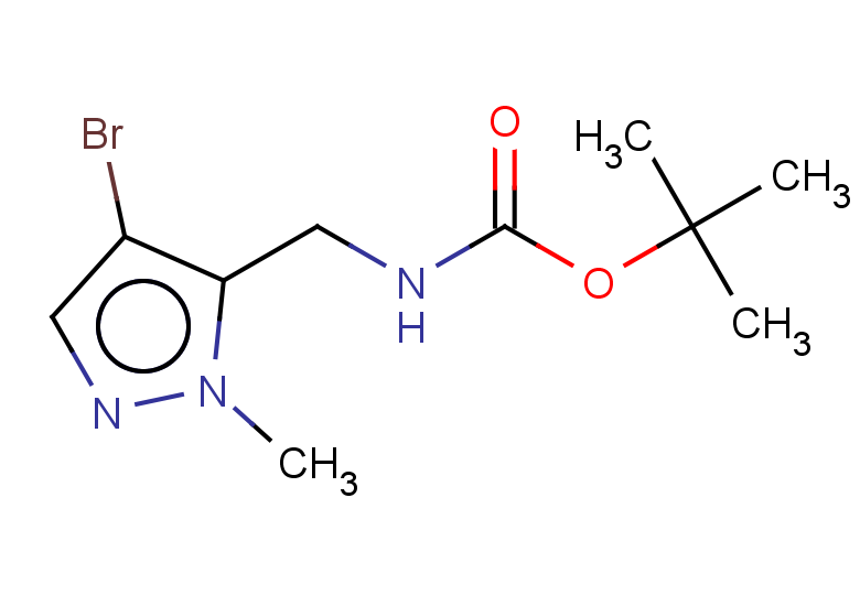 tert-butyl N-[(4-bromo-1-methyl-1H-pyrazol-5-yl)methyl]carbamate
