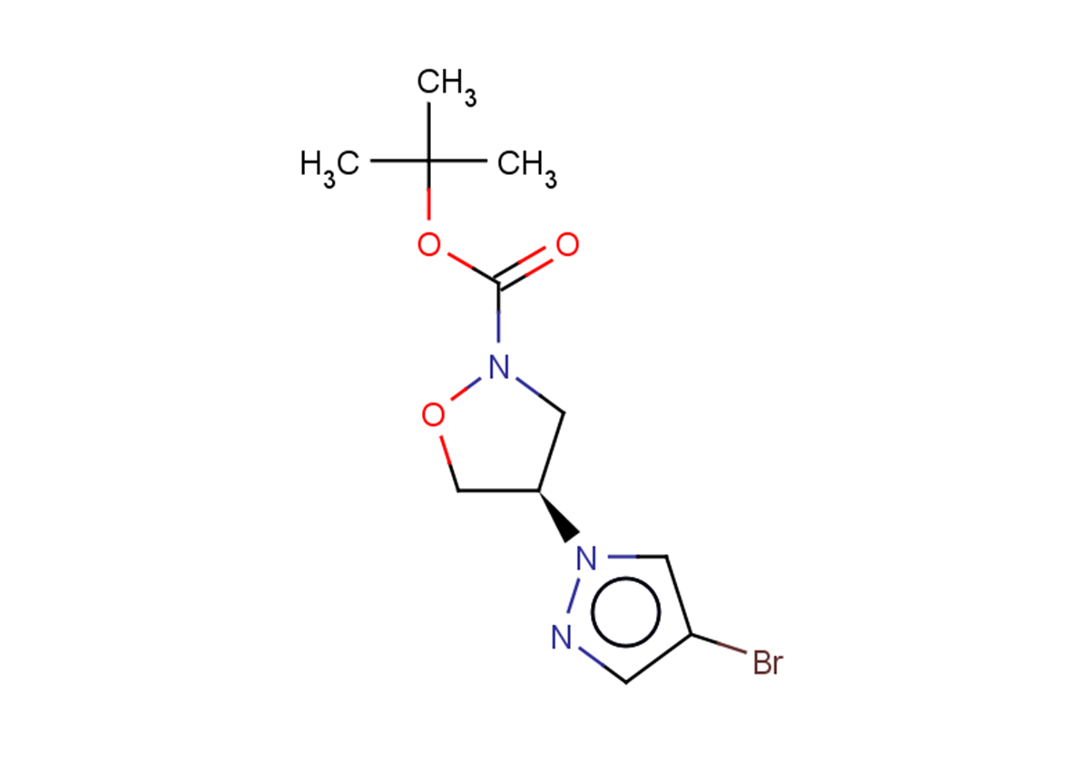 tert-butyl (4R)-4-(4-bromo-1H-pyrazol-1-yl)-1,2-oxazolidine-2-carboxylate