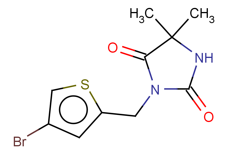 3-[(4-bromothiophen-2-yl)methyl]-5,5-dimethylimidazolidine-2,4-dione