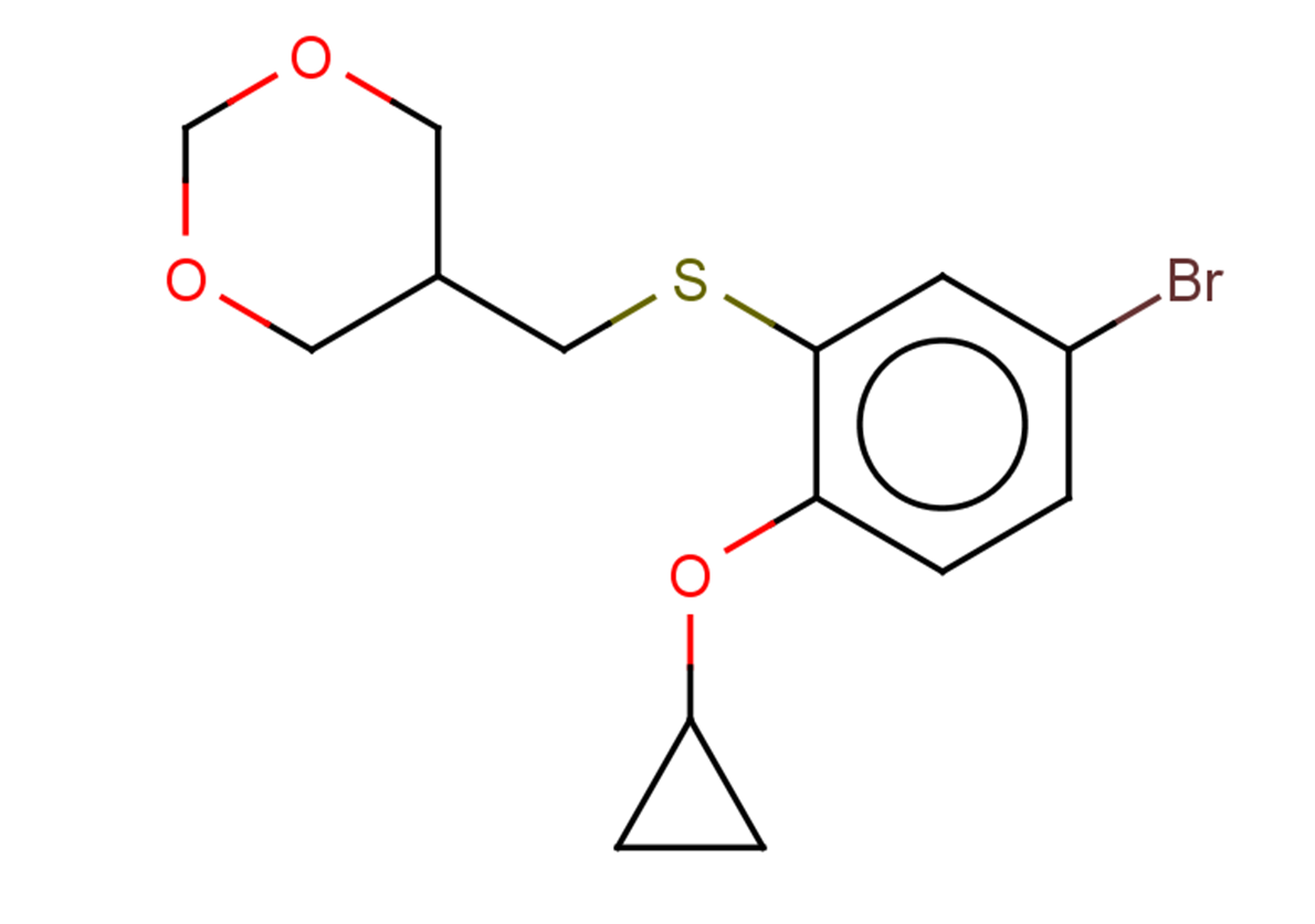 5-{[(5-bromo-2-cyclopropoxyphenyl)sulfanyl]methyl}-1,3-dioxane