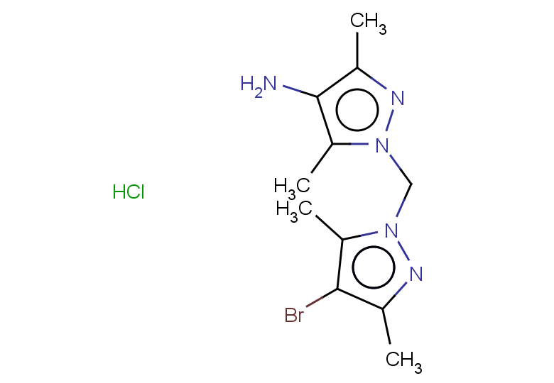 1-[(4-bromo-3,5-dimethyl-1H-pyrazol-1-yl)methyl]-3,5-dimethyl-1H-pyrazol-4-amine hydrochloride