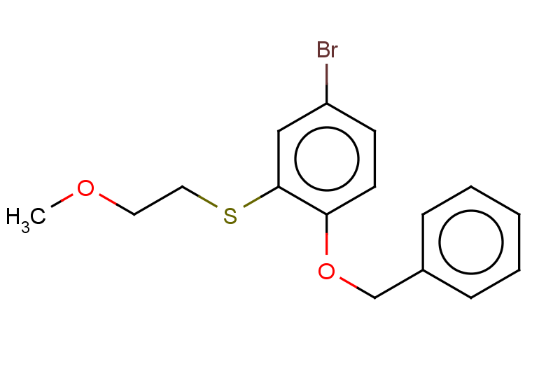 1-(benzyloxy)-4-bromo-2-[(2-methoxyethyl)sulfanyl]benzene