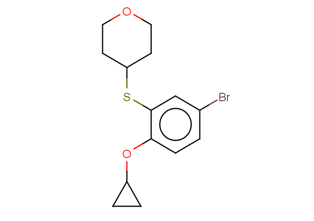 4-[(5-bromo-2-cyclopropoxyphenyl)sulfanyl]oxane