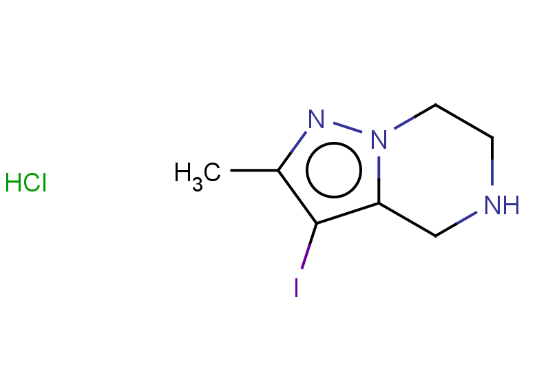 3-iodo-2-methyl-4H,5H,6H,7H-pyrazolo[1,5-a]pyrazine hydrochloride