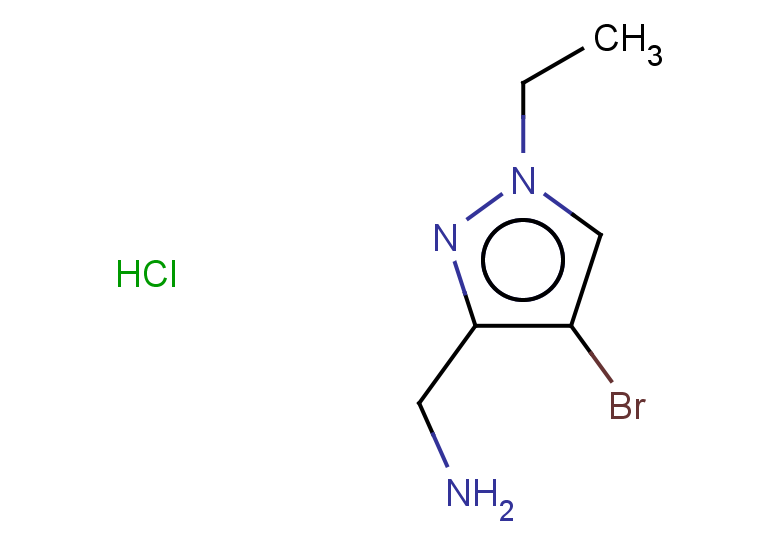 (4-bromo-1-ethyl-1H-pyrazol-3-yl)methanamine hydrochloride