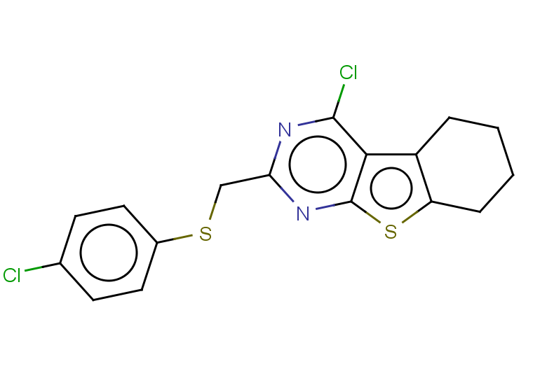 3-chloro-5-{[(4-chlorophenyl)sulfanyl]methyl}-8-thia-4,6-diazatricyclo[7.4.0.0,2,7]trideca-1(9),2,4,6-tetraene