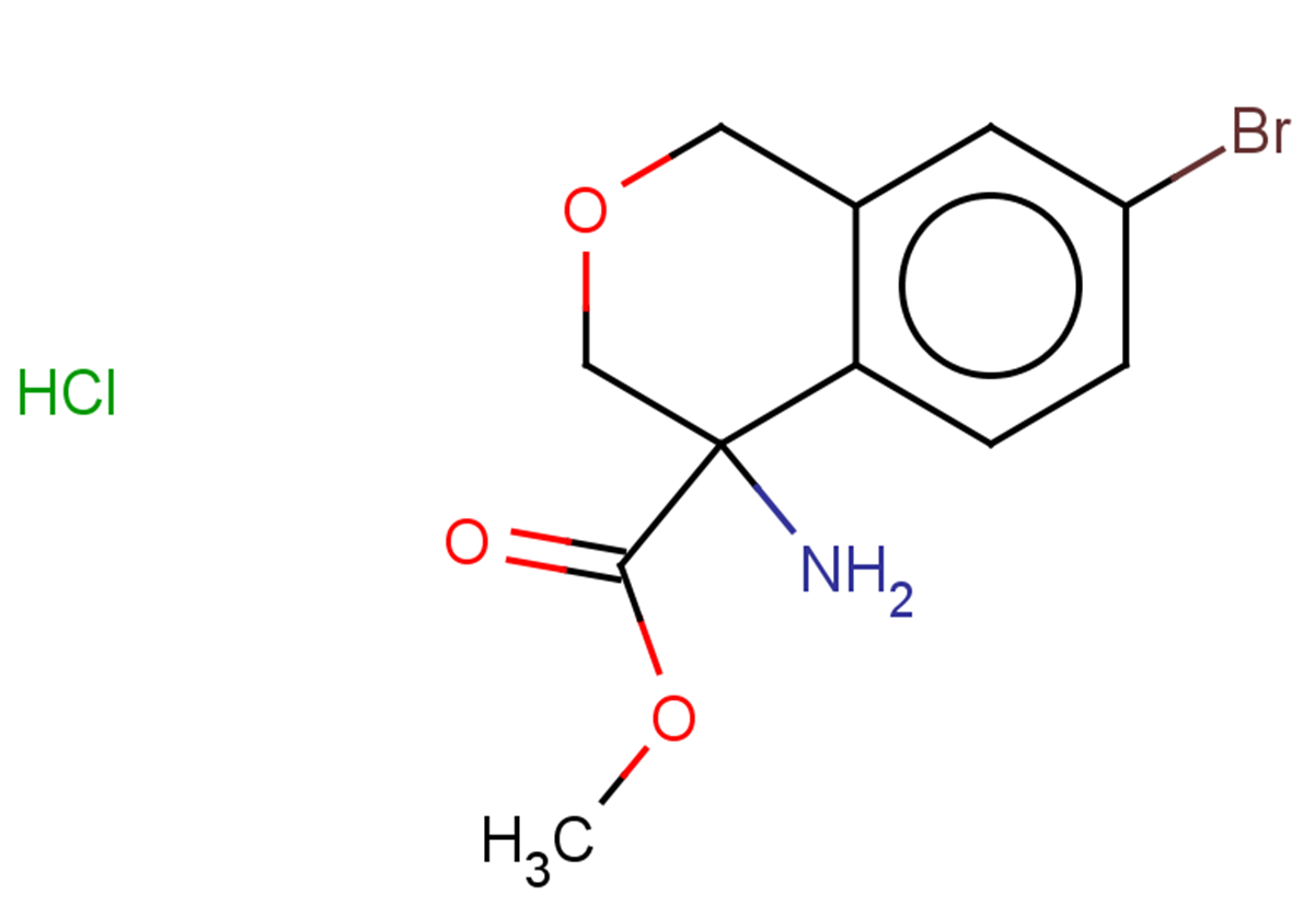 methyl 4-amino-7-bromo-3,4-dihydro-1H-2-benzopyran-4-carboxylate hydrochloride