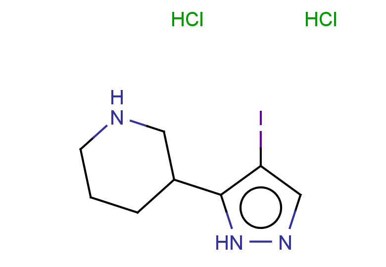 3-(4-iodo-1H-pyrazol-5-yl)piperidine dihydrochloride