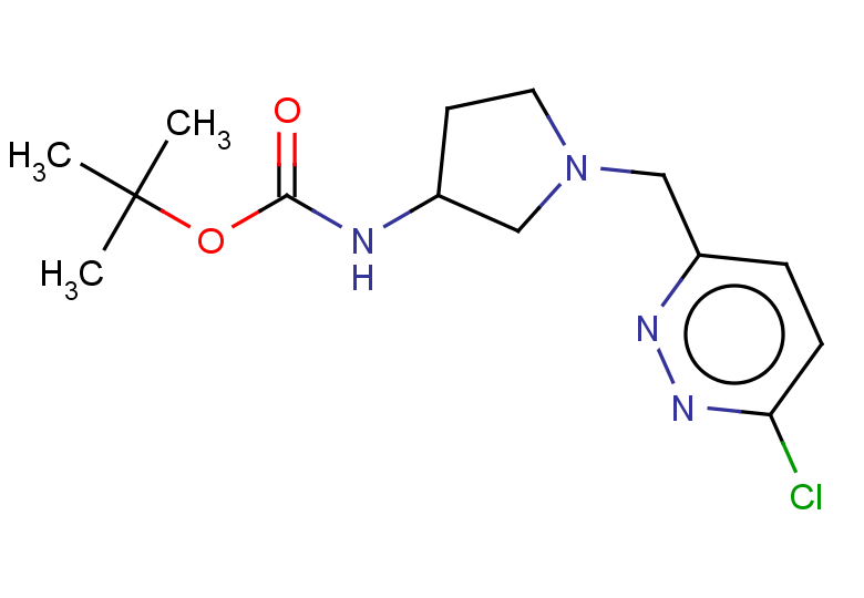tert-butyl N-{1-[(6-chloropyridazin-3-yl)methyl]pyrrolidin-3-yl}carbamate