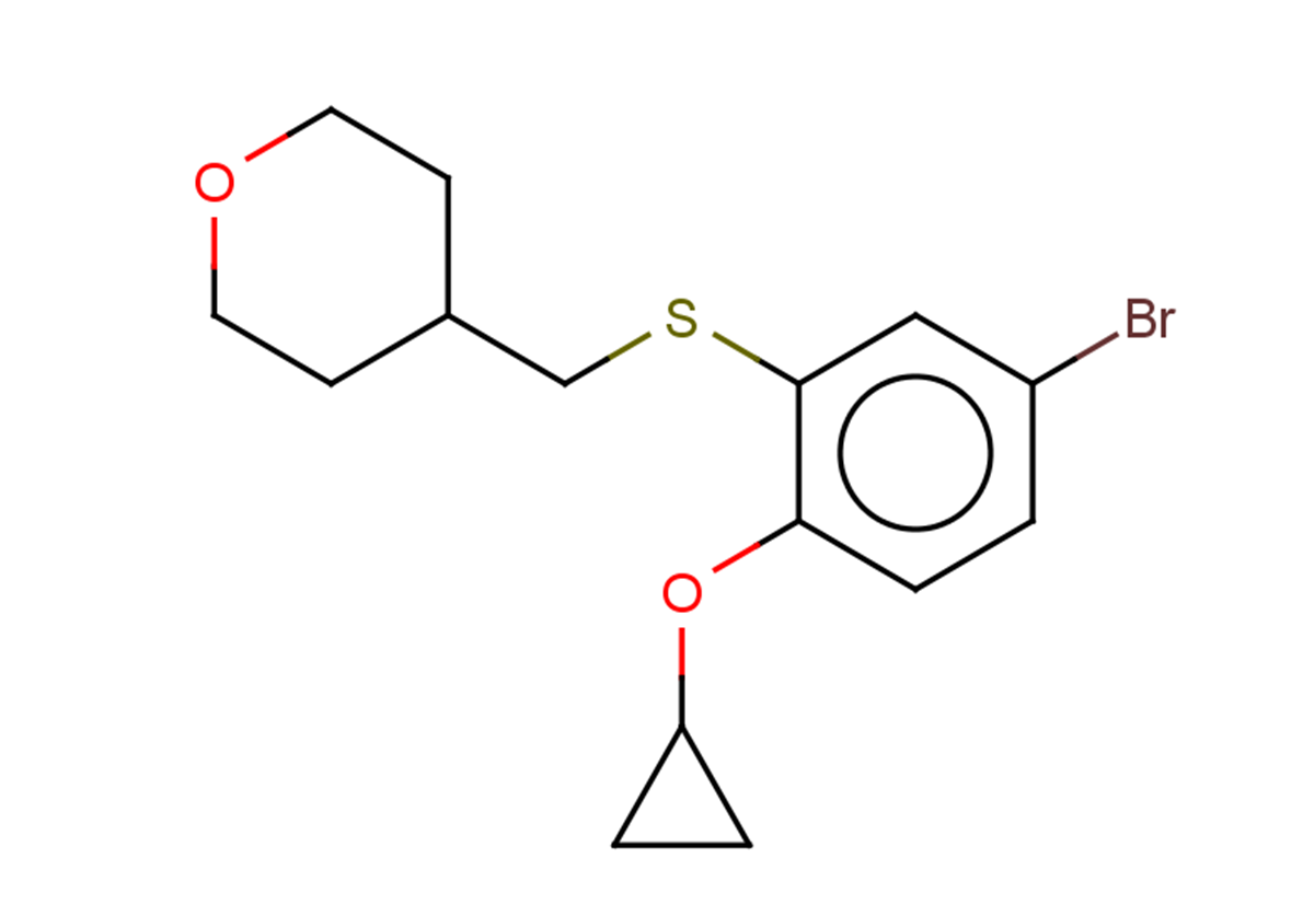 4-{[(5-bromo-2-cyclopropoxyphenyl)sulfanyl]methyl}oxane