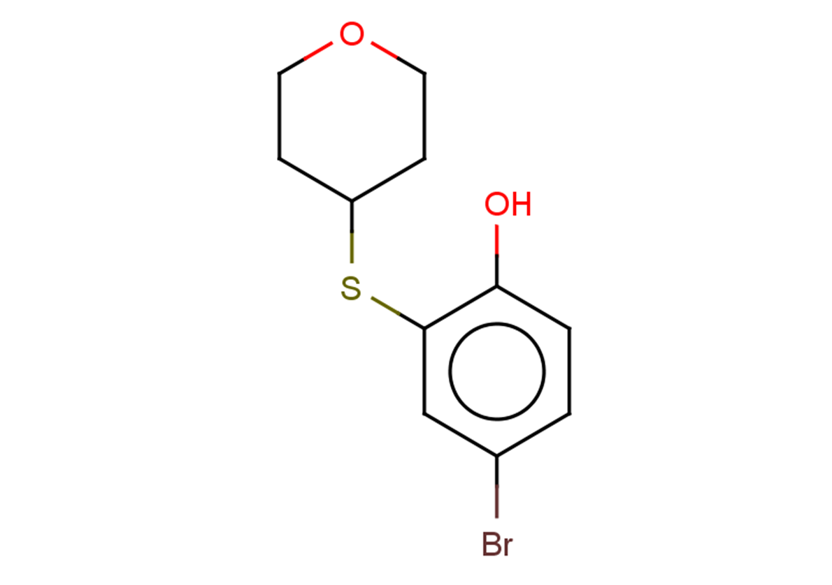 4-bromo-2-(oxan-4-ylsulfanyl)phenol