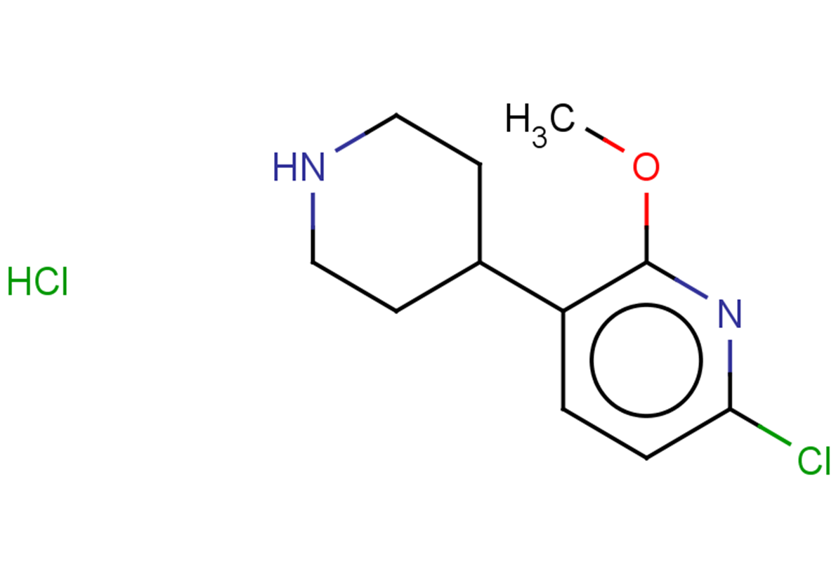6-chloro-2-methoxy-3-(piperidin-4-yl)pyridine hydrochloride