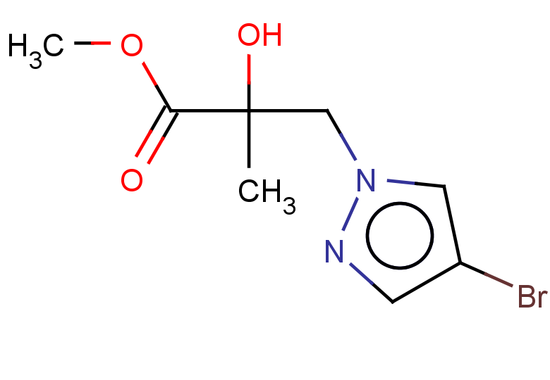 methyl 3-(4-bromo-1H-pyrazol-1-yl)-2-hydroxy-2-methylpropanoate