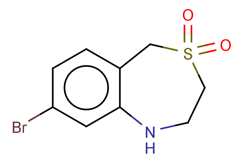 8-bromo-1,2,3,5-tetrahydro-4$l^{6},1-benzothiazepine-4,4-dione