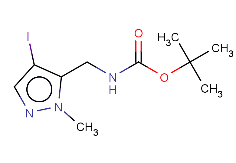 tert-butyl N-[(4-iodo-1-methyl-1H-pyrazol-5-yl)methyl]carbamate