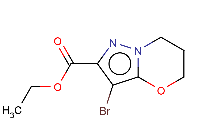 ethyl 3-bromo-5H,6H,7H-pyrazolo[3,2-b][1,3]oxazine-2-carboxylate