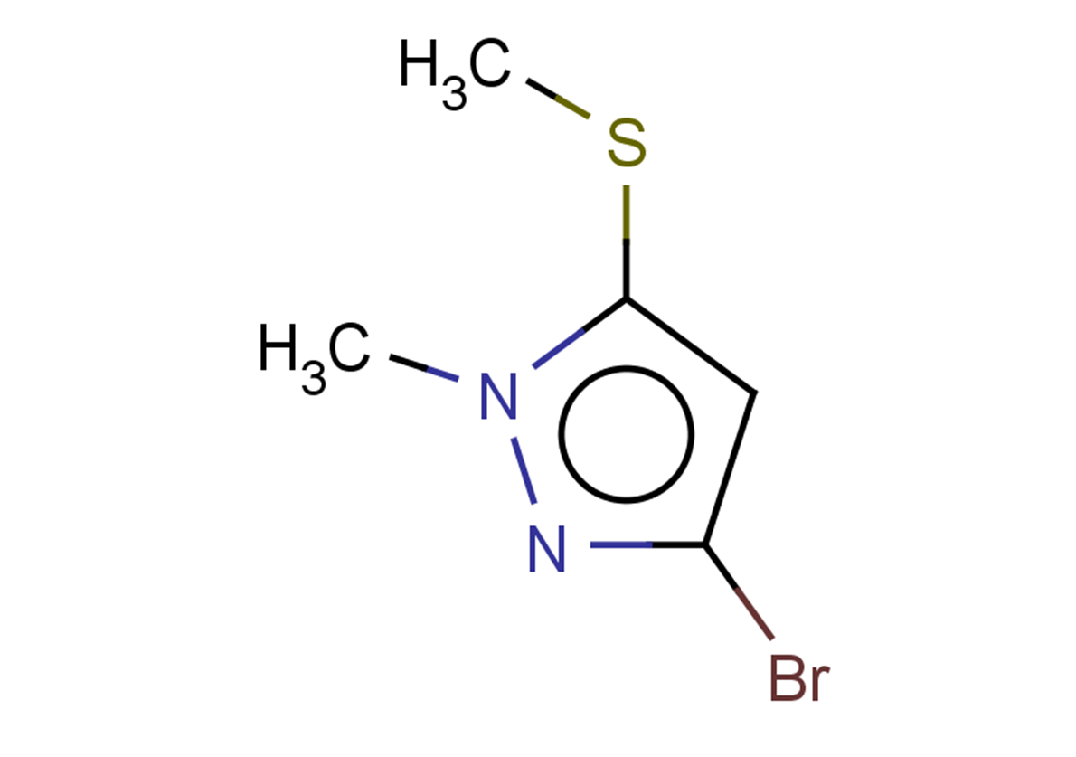 3-bromo-1-methyl-5-(methylsulfanyl)-1H-pyrazole