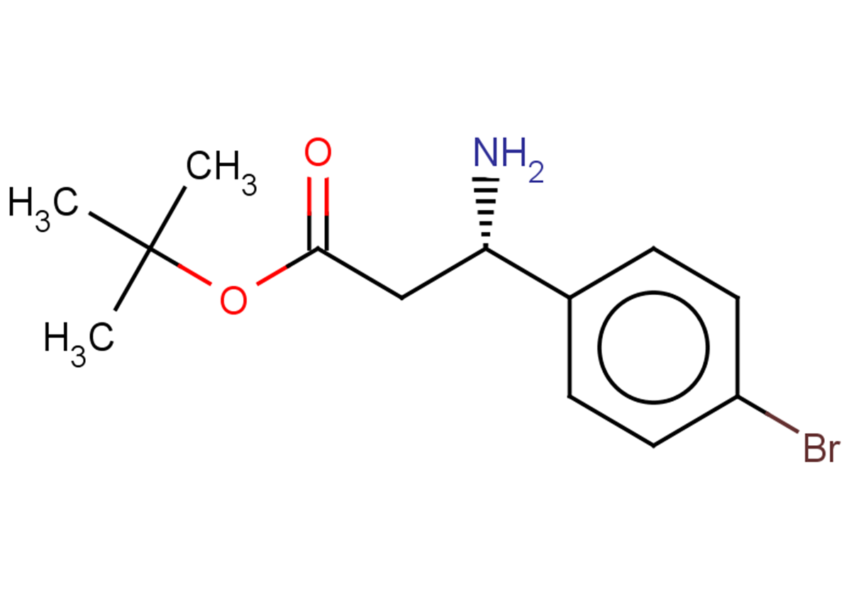 tert-butyl (3S)-3-amino-3-(4-bromophenyl)propanoate